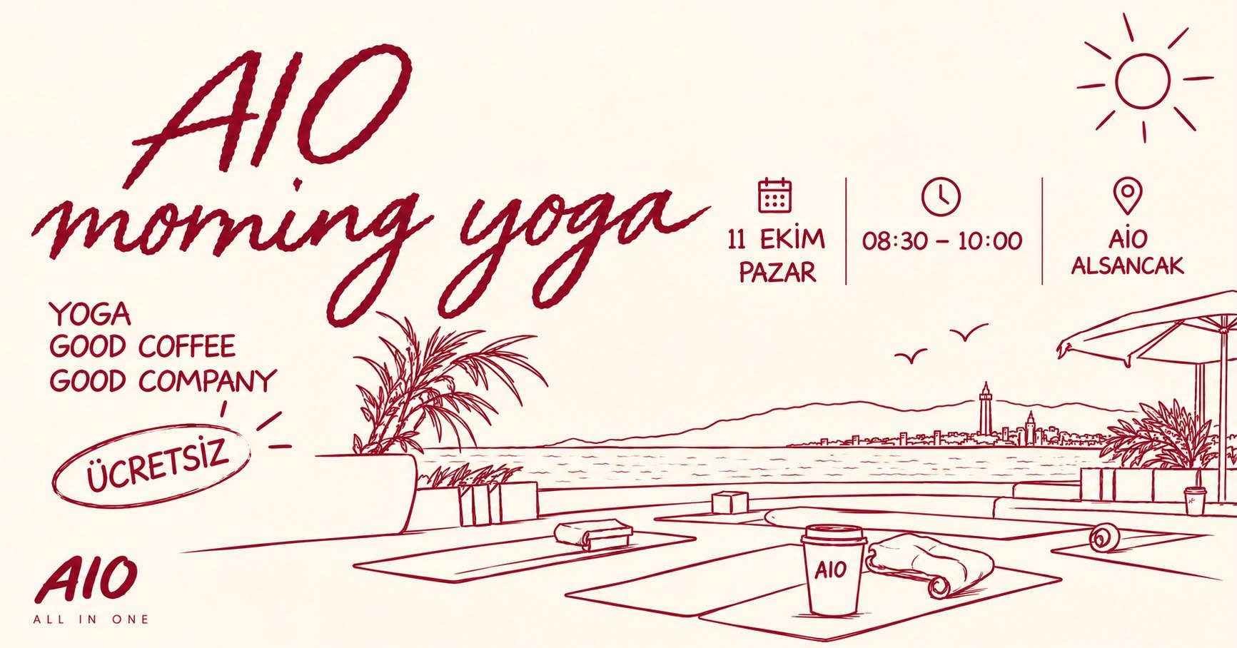 AIO ‘da Güne Merhaba Yogasında Buluşuyoruz