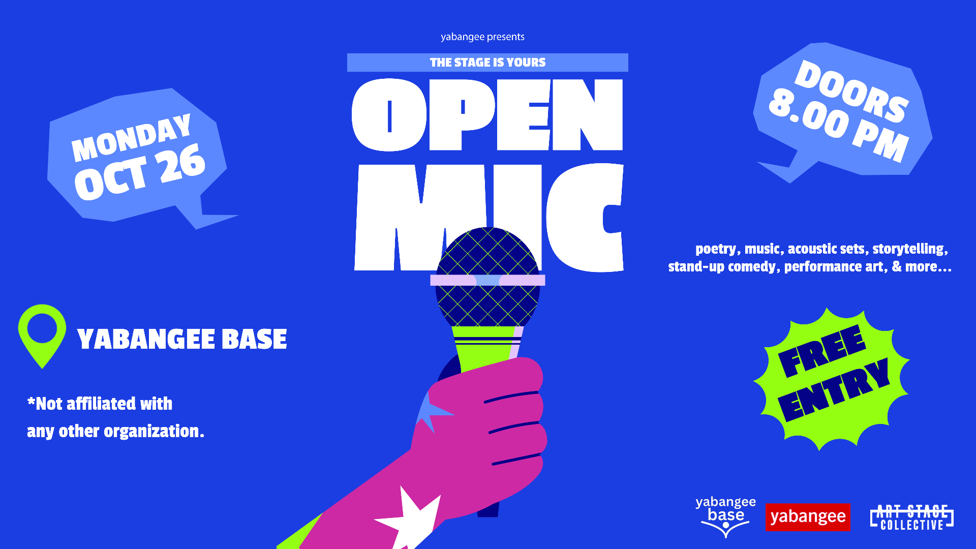 Open Mic Night: The Stage is Yours
