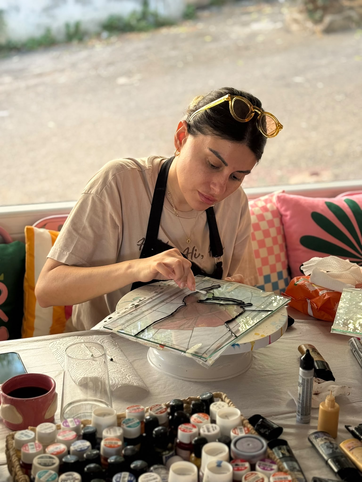 Vitray (Cam Boyama) Workshop - Arche Art Studio & Coffee