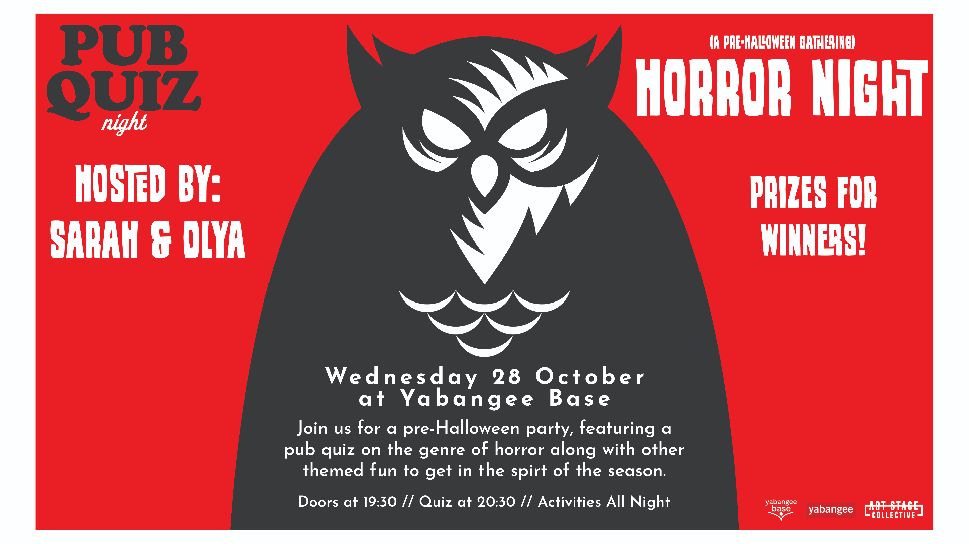 Horror Night Pub Quiz & Pre-Halloween Gathering (& After-Party)