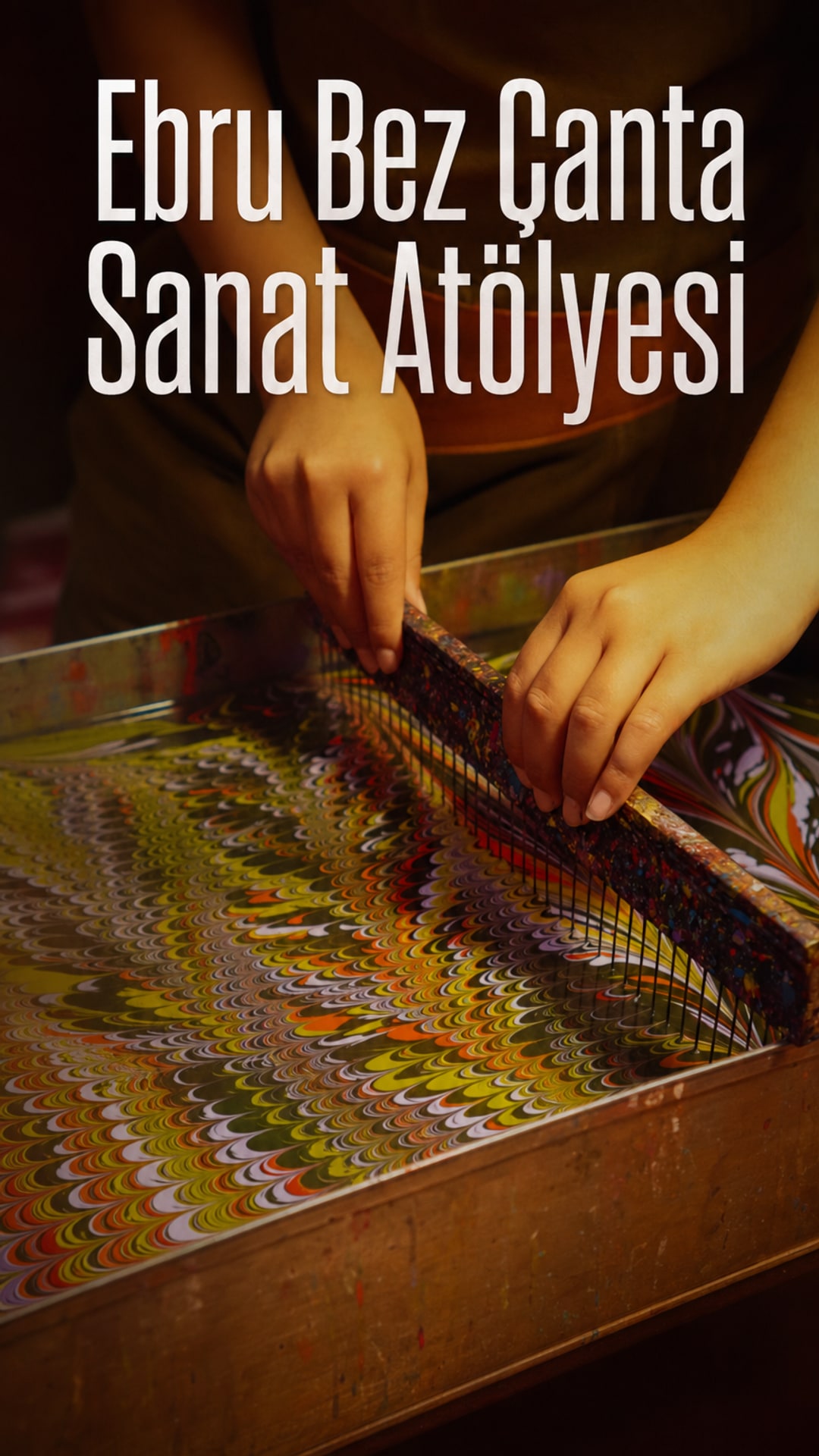 Ebru Bez Çanta Sanat Atölyesi